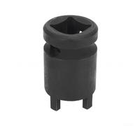 Axorafow S/X - Attrezzo per la rimozione del braccio oscillante posteriore e dell'asse della forcella, presa a quattro griffe da 23 mm, compatto, 30 x 30 x 60 mm, antiscivolo, nero