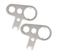 Axorafow Scuba Diving For Bcd Power Inflator Service Tank Valve Inflator Cleaning 2 pezzi Set Silver Tool - Manutenzione in acciaio inossidabile per kit (65 x 53 mm) (2PCS)