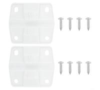 Axorafow Set di cerniere di ricambio per Coleman 5254D 5255D 5240 5848, confezione da 2 cerniere bianche con 8 viti, parti di riparazione per ghiacciaia all'aperto