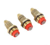 Axorafow Set di ugelli nebulizzatori flessibili in ottone per irrigazione giardino raffreddamento prato - 3 pezzi 1/2 pollice (DN15) ugelli atomizzatori con interruttore rotante multi-livello