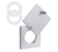 Axorafow Spioncino in lega di zinco configurabile per porte, girevole e migliorato, per la sicurezza della struttura della privacy, compatibile con vari con (spazzolato)
