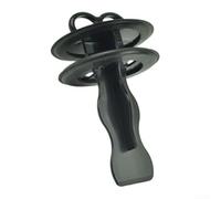 Axorafow Tappo per lo smaltimento dei rifiuti alimentari Lavello da cucina, Immondizia in gomma ABS anti-deformazione, 5,5 pollici nero tappo di tenuta in alluminio giunti rapidi