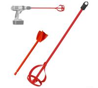 Axorafow Trapani per miscelatore per malta in acciaio alto - Paddle di miscelazione 80 mm x 400 mm con 3 oltre 8 gambo esagonale compatibile con secchi da 1 gallone in silicone epossidico