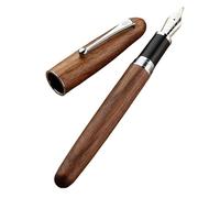 AXPTI Penna stilografica in legno da 0,5/0,7 mm, penna parallela in iridio volpino, penna parallela per ufficio e scuola (A, 0,7 mm)