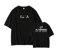AXQAJL Magliette Alter-Ego Magliette in Cotone Uomo Donna Maniche Corte Larghe(Black A,XL)