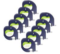 AXRMLVRD 3 nastri per etichette da 10 pezzi A91331 A16952 A91333 12 mm x 4 m compatibili con l'etichettatrice Plus LT100H QX50(10PK White(Paper))