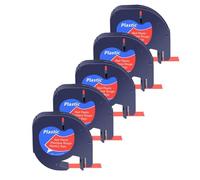 AXRMLVRD 3 nastri per etichette da 10 pezzi A91331 A16952 A91333 12 mm x 4 m compatibili con l'etichettatrice Plus LT100H QX50(5PK Red(Plastic))