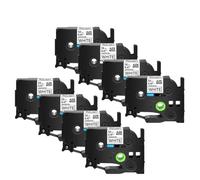 AXRMLVRD Nastro per etichette 5 pezzi 231 241 nero su bianco da 12 mm compatibile con Tz TZe-231 Tz-241 Tze-131 631 831 335 Maker(8PK Black on White)