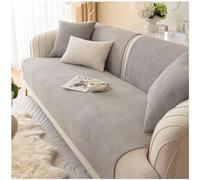 Axroad Mall Copridivano angolare a 1/2/3/4 posti, universale, antiscivolo, a forma di L, in pile di mais, protezione per mobili e divano per soggiorno (grigio, 90 x 180 cm)