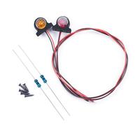 AXSPEED 2 indicatori LED RC accessori fai da te per trattore Tamiya 1:14 camion RC (arancione e rosso)