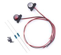 AXSPEED 2 indicatori LED RC accessori fai da te per trattore Tamiya 1:14 camion RC (bianco e rosso)