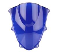 AXTAZS Compatibile con Suzuki per GSXR1000 K17 2017 2018 2019 2020 2021 Parabrezza A Doppia Bolla per Moto Accessori per Parabrezza Deflettore per Carenatura Anteriore Parabrezza Moto(Blue)