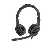 Axtel VOICE UC28-35 stereo USB-A AURICOLARI, Nero