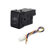 AXTGBHL 1PC Auto LED Radar di Parcheggio Volante di Potenza di Calore Della Luce di Nebbia Interruttore di Pulsante Misura for Nissan Navara Sylphy 12-19 X-TRAIL 14-20(LED)