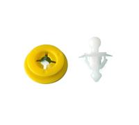 AXTGBHL 30698669 Clip di Fissaggio parafango Accessori Auto Adatti for Volvo v60/xc60/sc90/V40/C30 Bianco + Giallo Automotive Car Interior Decor 20 Set