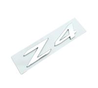 AXTGBHL 3D ABS Adesivo Cromato Nero Logo Z4 Emblema Lettere Auto Baule Posteriore Badge Decal Misura Fit for BMW Z4 E85 E89 G29 Z4 Accessori Adesivo(Chrome Silver)