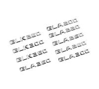 AXTGBHL 3D ABS Bagagliaio di un'auto Lettere Distintivo Adesivo Emblema GLK GLA 200 220 250 260 300 350 Logo Adatto for Mercedes Benz X156 X204 H247 Accessori(Chrome Silver,GLK 200)