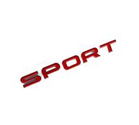 AXTGBHL 3D ABS Bagagliaio di Un'auto Sport Distintivo Dell'emblema Misura for Land Rover Range Rover Evoque Sport SVR L494 494 L320 Logo Lettere Adesivo Accessori(Red Silver)
