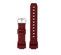 AXTGBHL Adatto for Casio Fit For G-Shock GM-2100 GM-S2100 GA-2100 GM-5600/GA5600 Cinturino for orologio in resina da uomo Nero verde blu Cinturino sportivo in gomma for sudore(Red silver pin)