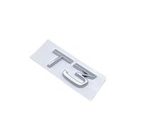 AXTGBHL Adesivo targhetta Emblema Nero Lucido Adatto for Volvo V40 T3 T4 T5 Adesivo Posteriore Auto Lettere Numeri Emblema Bagagliaio(Silver T3)