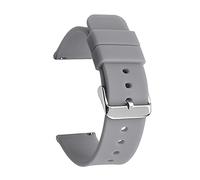 AXTGBHL Bracciale a fascia da polso in silicone Sport Fit Bracciale for Samsung Fit for Galaxy Fit for Active 2 Fit for Huawei GT 2E Fit for Quartz Fit for Business Watch 14 16 18 20mm 22mm 24mm(Grey0