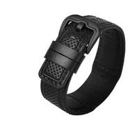 AXTGBHL Cinturino for orologio in pelle da 24 mm adatto for Dietrich OT-1/12/06 adatto for Suunto adatto for Panerai cinturino da uomo braccialetto da uomo linea rossa cinturino for orologio(Black lin