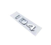 AXTGBHL Lettere Piatte 3D Emblema ABS GTX GTC ID4 ID6 Adatto for Volkswagen Auto Portellone Posteriore Coperchio del Bagagliaio Targhetta Distintivo Logo Adesivo Cromato Nero(Silver ID4)