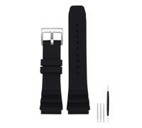 AXTGBHL Misura for CASIO pesce spada MDV106-1A MDV-107 MTP-VD01 MDV-106D efr-303l cinturino da uomo cinturino da polso braccialetto 22mm cinturino sportivo in silicone(Black Silver)