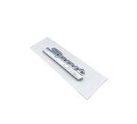 AXTGBHL Numeri di Carattere Lettere 730i 740i 745i 750i 760i Top ABS Emblema Adatto for BMW Serie 7 Bagagliaio di Un'auto Targhetta Logo Adesivo Nero Cromato(Silver Sport Line)