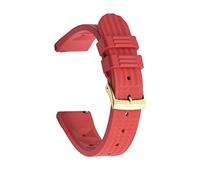 AXTGBHL PREMIUM FLUORO GOMMA CINTURA A GURDA Cinturino da 20 mm 22mm Cassetti cinturini adatti for SEIKO Immersioni Impermeabile Braccialetto Accessori da polso Sostituzione del polso(Red Gold,22mm)