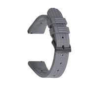 AXTGBHL PREMIUM FLUORO GOMMA CINTURA A GURDA Cinturino da 20 mm 22mm Cassetti cinturini adatti for SEIKO Immersioni Impermeabile Braccialetto Accessori da polso Sostituzione del polso(Gray Black,22mm)