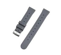 AXTGBHL PREMIUM FLUORO GOMMA CINTURA A GURDA Cinturino da 20 mm 22mm Cassetti cinturini adatti for SEIKO Immersioni Impermeabile Braccialetto Accessori da polso Sostituzione del polso(Rubber Gray,22mm