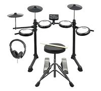 Axus AXK4 Electronic Drum Kit Pack Per Principianti Con Tamburi In Rete Tranquilla, Bastoncini, Feci E Cuffie