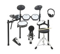 Axus AXK5 Batteria Elettronica - Set Completo con Teste Mesh, 25 Suoni, USB MIDI, Cuffie, Sgabello & Bacchette Incluse - Perfetta per Principianti Adulti Bambini Pratica Casa