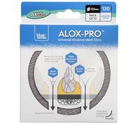 Axus Decor Alox-Pro - Dischi abrasivi universali a rete abrasiva con grana 120, cuscinetti orbitali rotondi, ideali per legno, pareti, metallo, plastica, confezione da 10, 125 mm
