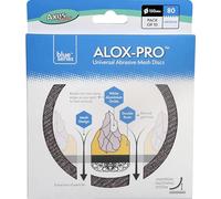 Axus Decor Alox-Pro - Dischi abrasivi universali a rete abrasiva, grana 80, cuscinetti orbitali rotondi con velcro, ideali per legno, pareti, metallo, plastica, confezione da 10, 150 mm