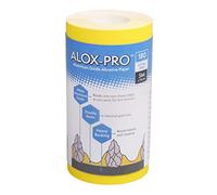 Axus Décor Alox-Pro - Rotolo di carta abrasiva in ossido di alluminio bianco, progettato per la miscelazione superficiale, carta abrasiva minima perdita di grano, grana 180, (serie blu, 5 m x 115 mm)