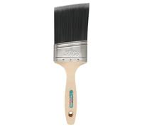Axus Decor Dark Mage - Pennello sintetico angolato (colore onice), 75 mm, unico filamento trichho, liscio, rigidità media, manici a coda di castoro, acciaio inossidabile resistente alla ruggine