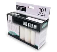 Axus Décor - Mini rulli in schiuma, confezione da 10, colore: Bianco
