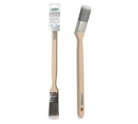 Axus Décor - Pennello con manico lungo e collo ad angolo, 3,80 cm, colore: Grigio