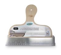 Axus Decor Precision Edge 25 cm (serie grigia) - Strumento multiuso con incremento di misurazione e lama di taglio - Utensile da taglio per carta da parati con lama in acciaio inox e manico in legno
