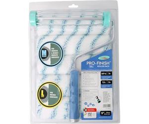 Axus Décor Pro-Finish - Kit rullo da pittore, colore: Blu