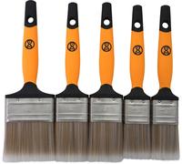 Axus Decor XOR8 Set Di Pennelli Per Pittura Soft Grip 5 Pezzi