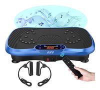 AXV Dispositivo fitness con piattaforma vibrante, piattaforma vibrante, drenaggio linfatico, agitatore per tutto il corpo, allenamento con vibrazioni, tabellone, palestra, perdita di peso,