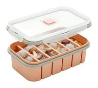 AXVRAV Souper Cubes, contenitore per il congelamento delle zuppe, stampo in silicone con coperchio, 6 griglie, contenitore per alimenti Super Cube Freezer, facile da sformare, per conservare brodi