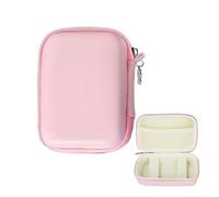 Axvxby Custodia per fotocamera digitale Sony/Canon/Panasonic/Ricoh/Casio, custodia rigida multifunzione per fotocamera fotografica, con chiusura lampo e scomparto in rete, Colore: rosa., Classico