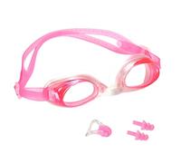 Axvxby Occhialini da nuoto per bambini da 3 a 12 anni, anti-appannamento, senza perdite, protezione UV, cinturino regolabile in silicone con clip per naso e tappi per le orecchie, per ragazzi e