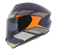 Axxis Casco Drago S Sunray opaco blu grigio arancione - trasparente + visiera scura (M)