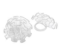 axy 2 elastici per capelli per bambini, motivo floreale, per comunione, colore bianco, accessorio per capelli con fiori in tessuto HSG15 (set da 2 modelli 1)