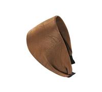 axy Ampio cerchietto per capelli in tessuto goffrato effetto pelle con motivo a foglie, meraviglioso accessorio per capelli da donna HR14B (ocra, extra largo)